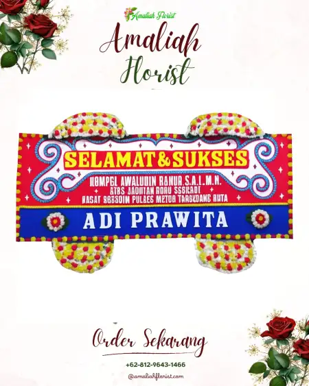 Papan Bunga Ucapan Selamat Petogogan